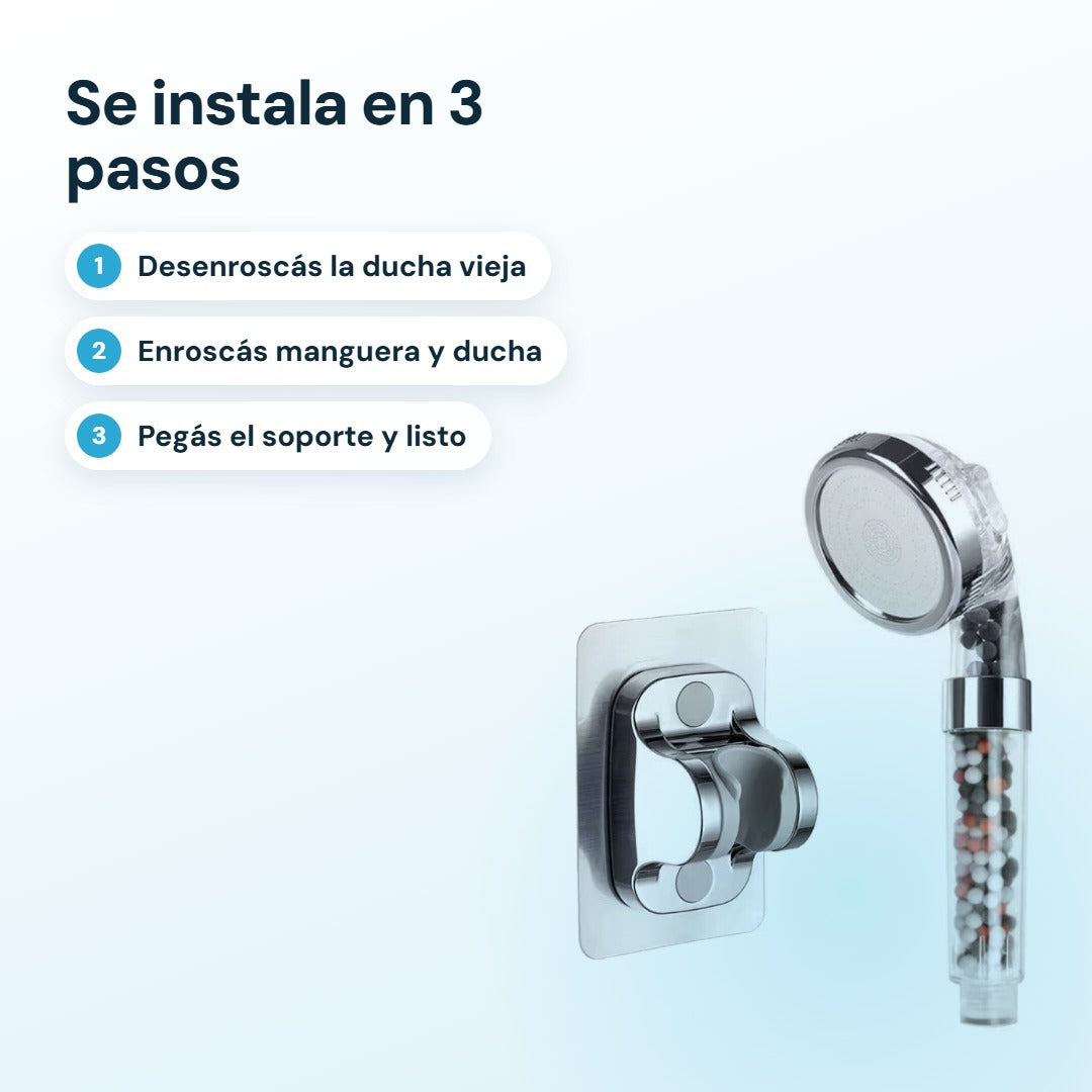 Instalación en 3 pasos, sin plomero